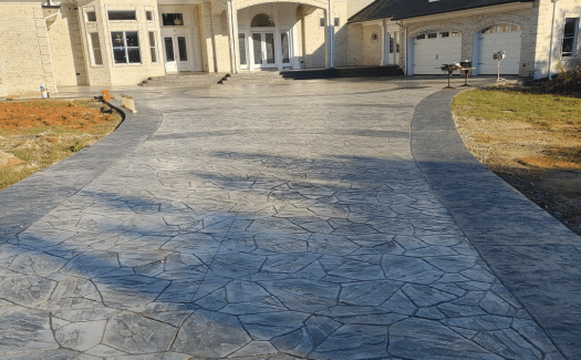 Stamped & Stained Driveway